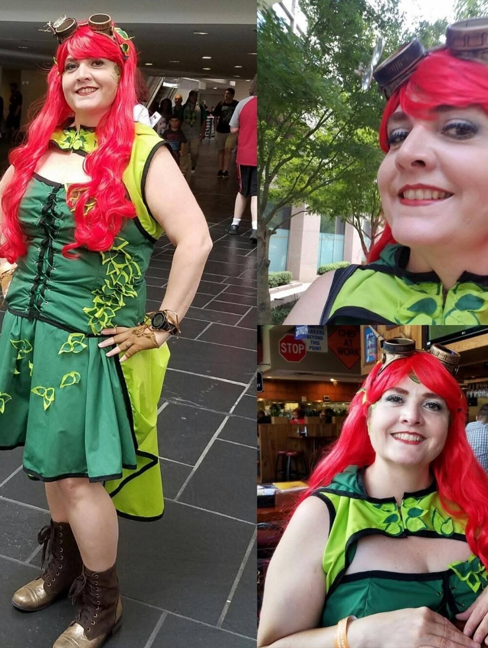 One Of A Kind Steampunk Poison Ivy Costume - Plus Size 2X/18 - Picture 5 of 14